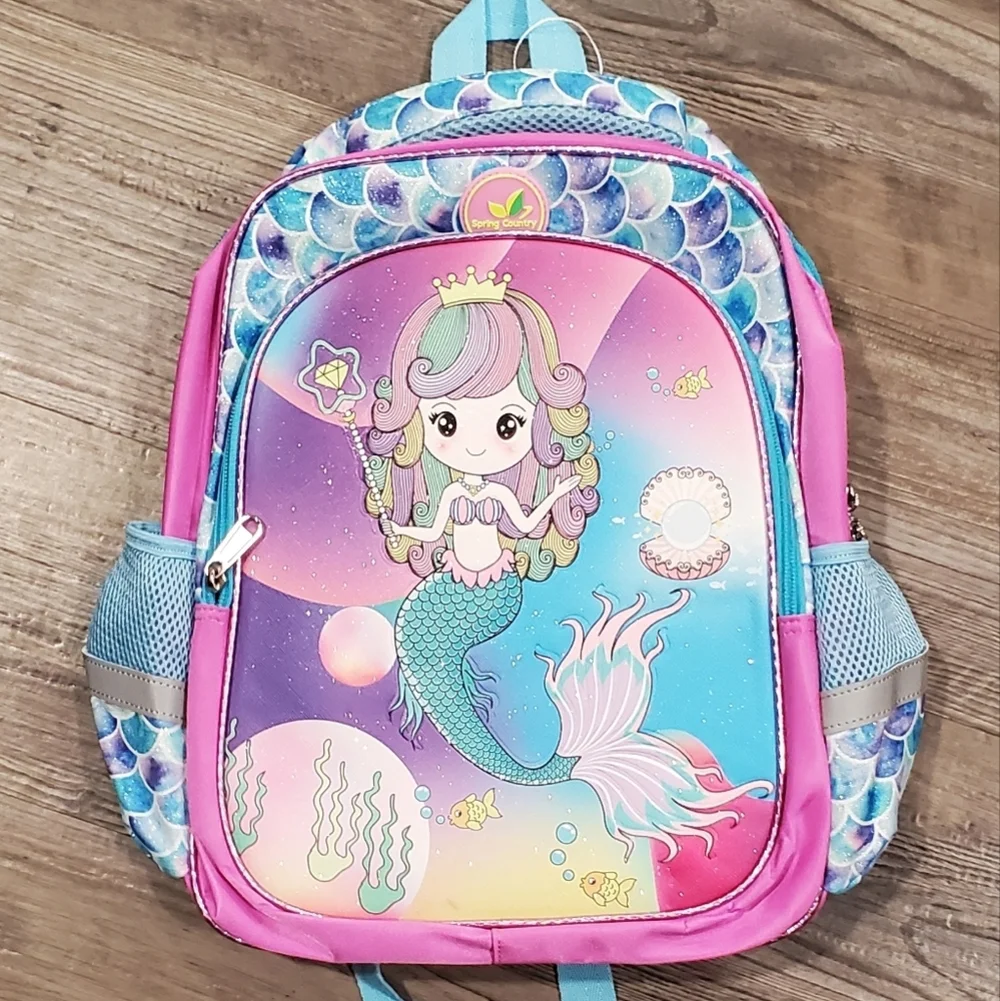 Mermaid Glitter Backpack/Bookbag